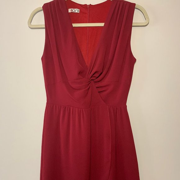 ASOS Wal G Summer Dress Mini/Wedding/Maroon - Picture 7 of 10